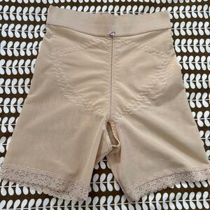 Design Veronique TRAM Flap Compression Girdle Like New M Beige Non Zip Pull Up